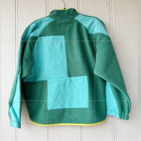 NEW UO Bruce Fleece Spliced Zip Up Jacket - Picture 5 of 7